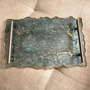 new • handmade epoxy resin jewelry tray